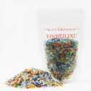 4 x Crushed Glass Glitter, Broken Glass, Shattered Gems Chips for Resin Art Crafts, EpoxyResin Supplies, Geod Paintings, DIY Art Projects, Jewelry Making,1-3mm, 100g/3.5oz (Mixed Colors)