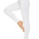 DINNAPE Thick Fleece Lined Warm Leggings for Women High Waisted Tummy Control Leggings Winter Warm Tights White XL