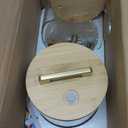 1 Gallon 2 PCS Glass Beverage Dispenser, Drink Dispensers for Parties, Lemonade Dispenser with Airtight Valve and Stainless Steel Spigot for Party, Lemonade, Juice, Tea