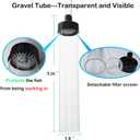 7ft Aquarium Gravel Vacuum Cleaner - Hand Pump Siphon Water Changer for Fish Tank Cleaning Gravel & Sand