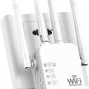 WiFi Extender, WiFi Extenders Signal Booster for Home Up to 8500 sq.ft and 45 Devices, WiFi Range Extender, Wireless Repeater, Long Range Amplifier with Ethernet Port, 1-Tap Setup, Alexa Compatible