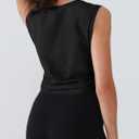 Women's Workout Tank Tops 2025 Summer Yoga Shirts Athletic Top Gym/Running Cropped Tank Tops (Black, S)