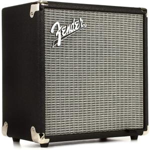 Fender Rumble 15 V3 Bass Amp for Bass Guitar, 15 Watts, 6 Inch Speaker, with Overdrive Circuit and Mid-Scoop Contour Switch