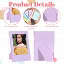 24 Pack 2x3 Picture Frames Mini Color Photo Frame with Stand Cute Tiny Multiple Colorful 2x3 Desk Tabletop Photo Frame for Home & Office Desk Stand Up Picture Display