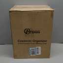 Makeup Organizers, Make Up Organizer for Vanity, Countertop Cosmetic Storage with Drawers and Transparent Cover for Bedroom Bathroom, White