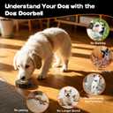 ChunHee Dog Bells to Go Outside,Dog Door Bell for Dogs to Ring to Go Outside,Bells for Dog Training to Go Outside,Dog Bell with Adjustable Volume,1 receivers & 1 Dog Buttons [Black, New 2024]