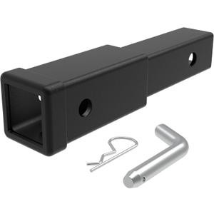 2 Inch Receiver Hitch Extender with 8 Inch Hitch Extension Length Provides More Clearance from Spare Tire and Tailgate