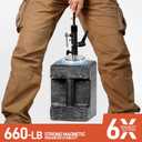 New 60" Folding 16 Ribs Magnetic Umbrella,Designed for Outdoor Work,600lb Strong Suction Hvac Umbrella With Magnetic Base & Clamp,Inverted Ribs,2-in-1 Sun & Rain Protection,Portable for HVAC