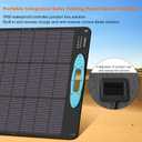 SOKIOVOLA 200W Portable Solar Panels for Power Station, IP68 Waterproof ETFE Foldable Solar Panel Kit 25% High Conversion Efficiency Solar Panel for Camping Outdoor RV Blackout