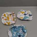 Babygoal Baby Swim Diapers 3 Pack for 0-8 Months Infant Girls and Boys, Reusable Adjustable Washable for Swimming Lessons-Shark & Octopus (Small)