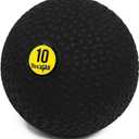 Yes4All Slam Ball, No-Bounce Ball for Exercise, Cross Training and Core Strength Workout 10lbs - Triangle Black