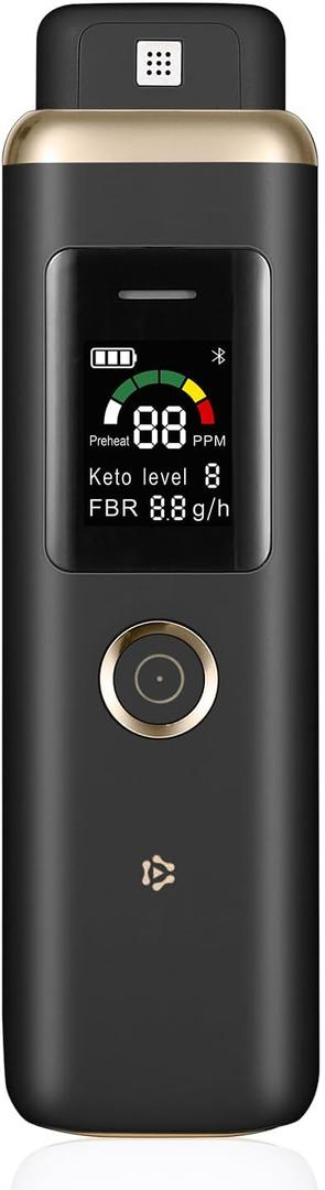 Ketone Breath Tester Professional High-Accuracy Breath Ketosis Meter - Portable Ketone Breath Monitor Analyzer | Advanced Ketosis Tracker for Acetone Detection
