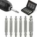 Damaged Screw Extractor Set - Remover for Stripped Head Screws Nuts & Bolts | Easy Removal Drill Bit Tool Kit with Storage Case | Perfect Gifts for Men, Dad, Husband, Boyfriend