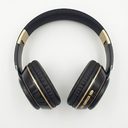 STONEGO Black Gold Bluetooth Over-Ear Headphones with Mic & Volume Control