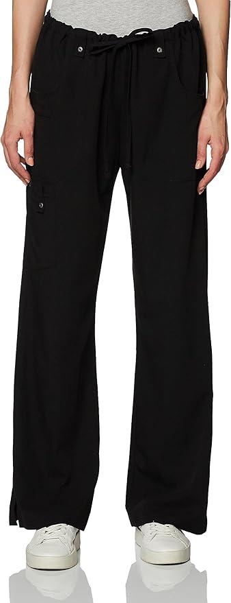Dickies Xtreme Stretch Women Scrubs Pant Mid Rise Drawstring Cargo 82011 (3X-Large Petite)
