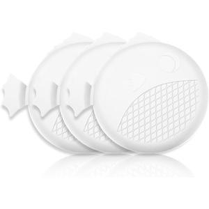 TRAPMATE Bathtub Drain Stopper, Patented 5.9" Suction Tub Plug Drain Cover for Shower, Bath, Kitchen Sink, 3 Pack, White