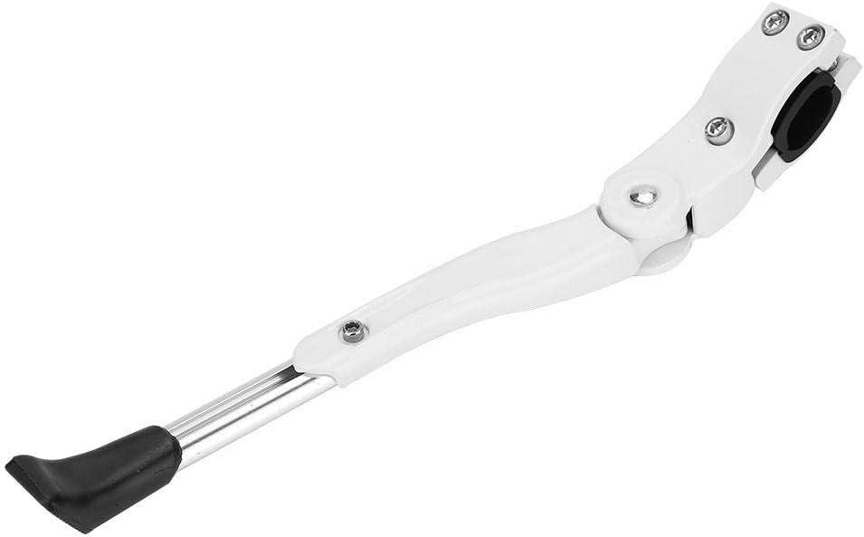 Kick Stand, Universal White Aluminum Alloy Kick Stand Cycling Kick Stand for All Kinds of Mountain Bike, Road 16inch 20inch 24inch 26inch(White)