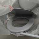 Drive Medical Folding Steel Bedside Commode Chair - Portable 3-in-1 Toilet Solution - Adjustable Height - 7.5 Qt Bucket Included - Durable Powder-Coated Steel Frame - Supports Up To 350 Lb (Grey)