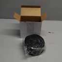 Yungyan Velvet Ribbons with Gold Edge Felt Ribbon Gift Bow Wrapping Ribbon for Handmade, Home Decor, Gift Wrapping, Wreath DIY Crafts, Christmas Tree(2.5 Inch X 35 Yards,Black)