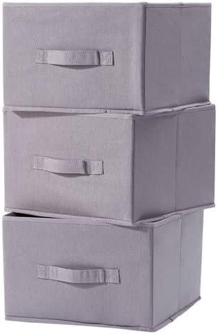 Urban Shop Drawer Organizer Storage Bins, 11.5" Lx8 Wx5 H, Set of 3, Grey