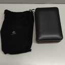 Leather Cedar Wood Case and All in One Double Jet Flame Torch Lighter Set, Built-in Cutter, Punch and Holder Function, Travel Box with Hygrometer, Draw Enhancer Tool, Gifts for Men.