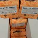 Pura Size 5 Eco-Friendly Diapers (24-35 lbs) Totally Chlorine Free (TCF), Hypoallergenic, Soft Organic Cotton, Sustainable, up to 12 Hours Leak Protection, Allergy UK, 6 Packs of 20 (120 Diapers)