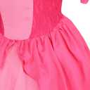 Pink Princess Costume for Girls Halloween Party Dress with Accessories, 150