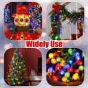 Christmas Pine Cones String Lights 110V Plug in 200 LED 131 FT C7 Fairy Twinkle String Lights 8 Modes Incandescent Light for Indoor Outdoor Wedding Party Christmas Decoration