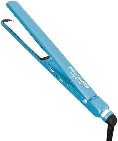 BabylissPRO Nano Titanium Ultra-Thin Hair Straightener, Professional Flat Iron For All Hair Types