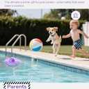 Pool Alarm, Floating Pool Safety Alarms for Inground & Above Ground Pools Loud 110dB Alert, Adjustable Sensitivity, Protection for Kids & Pets (Purple+Blue)