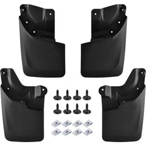 SPEEDWOW Mud Flaps Splash Guards Fit for 2016-2022 Toyota Tacoma with Fender Flares (Except SR Models), Front and Rear Mudflaps Splash Guards 4Piece/ Set （No Drilling Required)