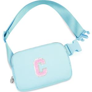 Birthday Gifts for 4 5 6 7 8 9 10 11 12 13 14 Year Old Girls,Cute Trendy Stuff Belt bag Fanny pack Crossbody Bags for Teens Kids Daughter Sister Her Women,Blue G