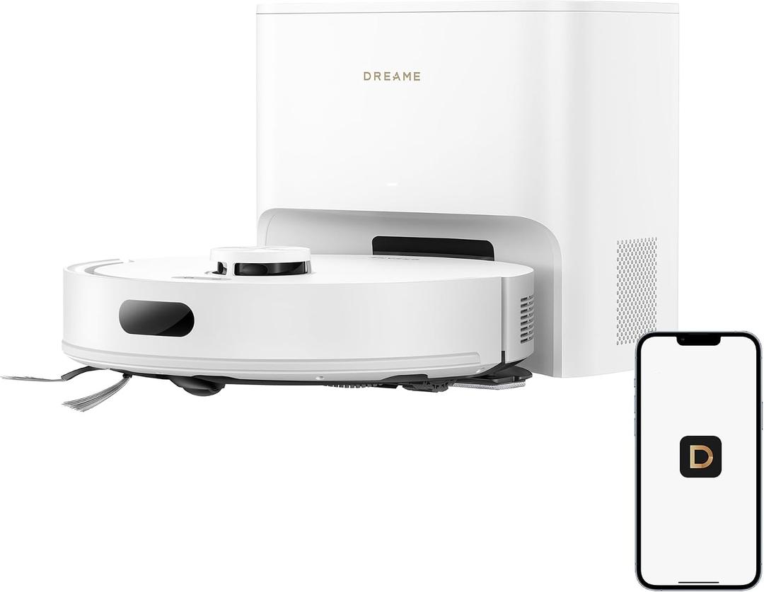 dreame D20 Air Plus Robot Vacuum and Mop, 20,000Pa Powerful Suction | 120-Day Self-Emptying with 4L Dust Bag, Anti-Tangling Tech, Edge-to-Corner Cleaning, Deep Carpet Cleaning, 360 Navigation