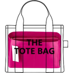 ZTUJO Purse Organizer Insert For Handbags, Purse Organizer With Zipper, Neverfull Organizer, Bag Organizer For Speedy Neverfull ONTHEGO Tote, Handbag and More (Silky Rosy, X-Large)