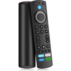 Replacement Remote Control Compatible with Fire Smart TV Stick 4K(1st/2nd Gen)/TV Stick (2nd Gen/3rd Gen/Lite/4K Max), FireStick Remote for Smart TV 3rd Gen & Cube with Voice Controller (solid black)