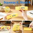 2Pcs Butter Squishy Toy, Soft Slow Rising Butter Block, Realistic Texture Sensory Play Toy, Fidget Toy Fun Desk Toy for Kids, Teens & Adults (2 PCS Small)