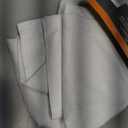 SUN+BLK Nantes Luxury Insulated Total Blackout Grommet Single Curtain Panel, Noise Reducing, Light Blocking, White, 52x84