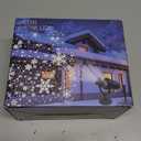 Fussion Snowflake Christmas Projector Lights Outdoor, Double-Head Snowflake Projector Lights Waterproof, Holiday Projector Lighting Outdoor with Timer for Outside Indoor Wall Window Christmas Decor