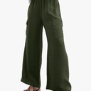 EVALESS Women Palazzo Pants Summer Casual Wide Leg High Waist Lounge Flowy Beach Trousers Travel Vacation Outfits Size  L