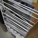 VEVOR Clothes Drying Rack, 2-Tier Foldable Laundry Dryer Rack with Sock Clips & 31 Dry Rods, Metal Height Adjustable Drying Racks for Outdoor & Indoor, Free-Standing & Space-Saving Hanger, White, 59"d X 23.6"w X 41.7"h