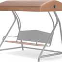 GCS00229C Swing Canopy Replacement 77" L x 46.5" W Fit for GT Porch & Purple Leaf Brentley Awning Swings, 400D High-Density Polyester, PU Waterproof, UV Resistant, Tear Resistant (Frame Not Included)