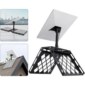 Starlink Roof Ridge Mount, Adjustable Gen 3 Mounting Kit with 0-32 Angle, Heavy Duty Pivot Roof Mount with Pipe Adapter,No Drilling Required