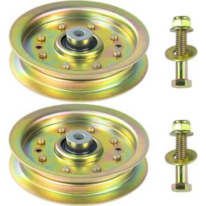 2 Pack 756-04129B Idler Pulley Replaces 753-08171 753-08068A | for Cub Cadet RZT 50, RZT 54, LT1045, LTX 1040, LTX 1045, LTX 1050, Craftsman LT1500 LT2000, Troy Bilt 42" Decks