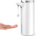 Automatic Soap Dispenser Touchless (Upgrade Auto & Manual Modes) - IPX7 WaterProof - Adjustable Volume for Thick & Thin Liquid - USB C Rechargeable Dish/Hand Soap Dispenser for Kitchen Bathroom (White(liquid&gel))