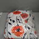 Red Poppy Bath Wrap Set with Hair Turban, Floral Pattern Absorbent Quick-Dry, Spa Towel Wrap, Towel Robe for Women