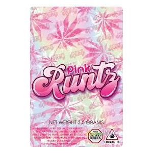 1/8th 3.5g Ounce Pink Runtz Designer Custom Printed Mylar Bags (100 qty.)