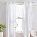 IFELS Heavy Duty Curtain Rods for Windows 28 to 48 Inch, 1 Inch Gold Curtain Rods for Outdoor, Farmhouse, Bedroom, Kitchen, Living Room, Adjustable Easy Install Curtains Rod (A2,Gold,30"-60")