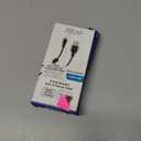 6 Foot Braided Nylon Micro Black Chrome USB Charge/Sync Cable