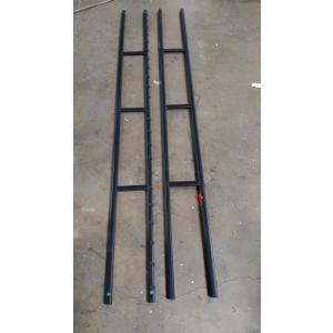 2 Pieces Adjustable Metal Bed Frame Side Rails, 77 Inches