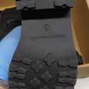 Amazon Essentials Women's Mid Calf Cropped Biker Boots (8, Black)